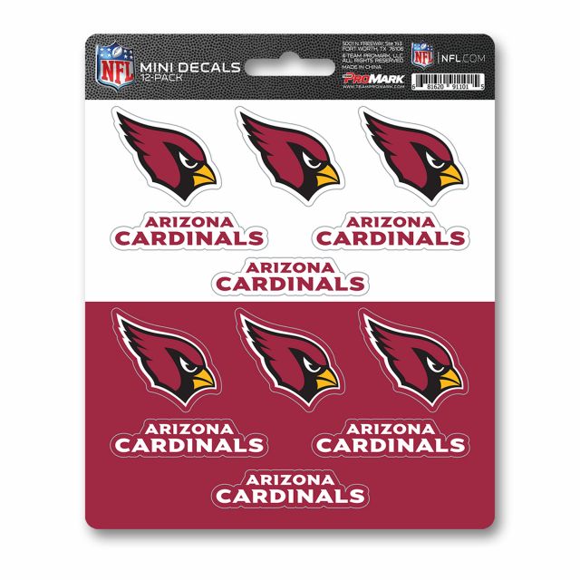 Arizona Cardinals Decal Die Cut Team 3 Pack