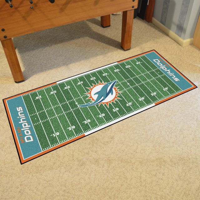 FANMATS Miami Dolphins 3ft. x 5ft. Plush Area Rug, NFL Vintage