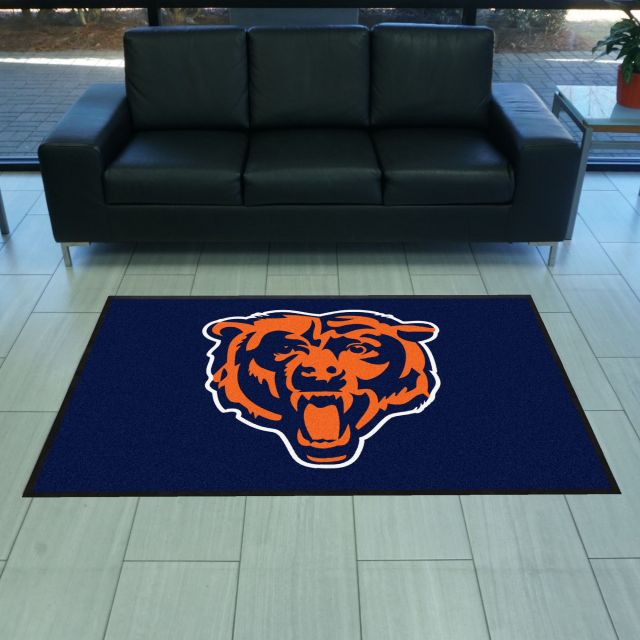 Chicago Bears 4X6 Logo Mat - Landscape