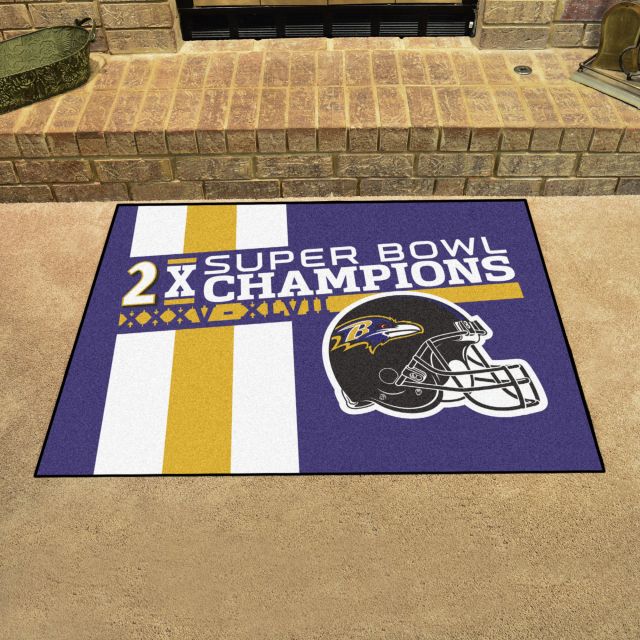 Baltimore Ravens Football Rug