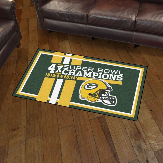 Fanmats, NFL - Green Bay Packers Dynasty 4x6 Rug