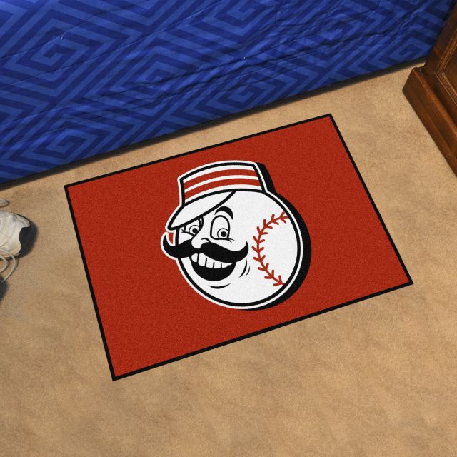 Wholesale Cincinnati Reds Mascot Mat MLB Accent Rug - Approximately 36 x  36 SKU: 21977