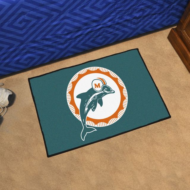 Miami Dolphins NFL Vintage Football Rug