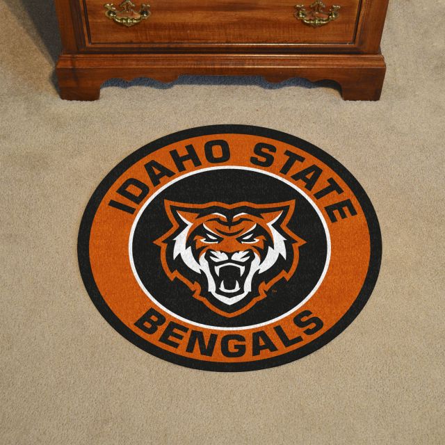 Idaho State Bengals Soccer Ball Shaped Area Rug