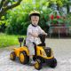 Qaba Caterpillar Licensed Ride-On Construction Toy with Shovel & Trailer, No Power Ride-on Tractor for 18-36 Months