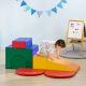 Qaba 7-Piece Rearrangeable Toddler Climber for Creativity and Shape Discovery, Multicolored