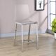 Juelia Clear Acrylic Counter Chair Chrome (Set of 2)