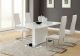 Anges 5-piece Dining Table Set White High Gloss and White