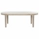 Lucaire 84-inch Cultured Marble Top Dining Table Honed Cream