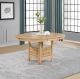 Lavon Oval 60-inch Wood Extension Leaf Dining Table Light Oak