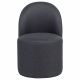Aubrey Upholstered Barrel Dining Side Chair Charcoal (Set of 2)