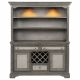Cresswell 2-door 3-drawer Buffet and Hutch Weathered Taupe
