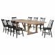 Middleton 9-piece Extension Leaf Dining Set Brown and Black