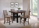 Patterson 5-piece Counter Height Dining Set Mango Oak 