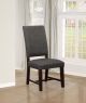 Twain Upholstered Dining Side Chair Warm Grey (Set of 2)