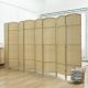  Folding Room Divider Screen 8 Panel 5.6 ' Tall Privacy Screen Freestanding Room Partition for Home Office, Beige