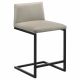 Vardon Genuine Leather Counter Height Chair Tan (Set of 2)