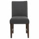 Naser Parsons Dining Side Chair Grey and Dark Walnut (Set of 2)