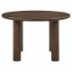 Faulkner 48-inch Round Wood Dining Table Brown Oak