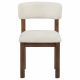Faulkner Upholstered Dining Side Chair Cream (Set of 2)