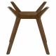 Paxton Square Wood Counter Height Dining Table Base Brown