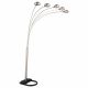 Kayd 92-inch Arc 5-light Dome Shade Metal Floor Lamp Chrome