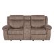PFBDB69722B/ SH3814BRW LIGHT BROWN LOVESEAT WITH USB AND 110 PORTS IN CONSOLE