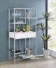 Figueroa 5-shelf Wine Storage Bar Cabinet White High Gloss