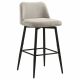 Mellor Fabric Upholstered Swivel Bar Chair Slate Brown (Set of 2)