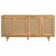 Fabra 4-door Dining Sideboard Storage Console Honey