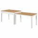 Sykes 47-inch 2-piece Nesting Dining Table Natural and White