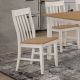 Kirby Wood Dining Side Chair Rustic Off White (Set of 2)