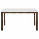 Merrin 55-inch Rectangular Dining Table White and Walnut