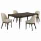 Reseda 5-piece Rectangular Dining Set Ash Brown