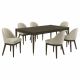 Reseda 7-piece Rectangular Dining Set Ash Brown
