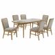 Croyden 7-piece Rectangular Dining Set Weathered Natural