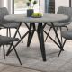 Neil Round 50-inch SmartTop Dining Table Gunmetal