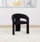 Carlow Upholstered Dining Arm Chair Black (Set of 2)
