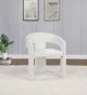 Carlow Upholstered Dining Arm Chair White (Set of 2)
