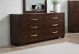 Jessica 6-drawer Dresser Cappuccino