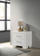 Jessica 2-drawer Nightstand Cream White