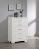 Jessica 5-drawer Bedroom Chest Cream White