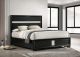 Miranda 54-inch Upholstered Eastern King Panel Bed Black