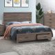 Brantford Wood Queen Storage Panel Bed Barrel Oak