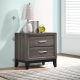 Watson 2-drawer Nightstand Grey Oak