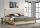 Hyland Eastern King Panel Bed LED Headboard Natural