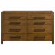 Adderley 8-drawer Bedroom Dresser Cabinet Warm Brown