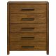 Adderley 5-drawer Bedroom Chest of Drawers Warm Brown