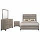 Valen Four-piece Eastern King Bedroom Set Light Taupe