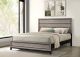 Valen Wood California King Panel Bed Light Taupe
